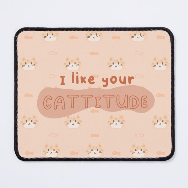 Item preview, I like your CATTITUDE ginger cat pattern designed and sold by sagecream.