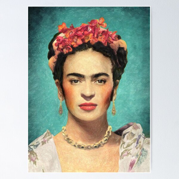Aperçu de l'œuvre Affiche Frida Kahlo créée et vendue par headkatie.