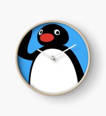 Hello pengu Clock