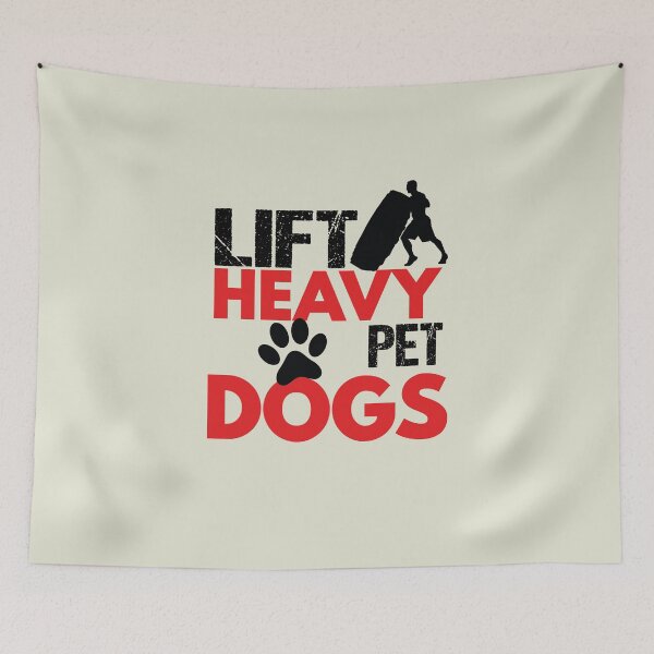 Item preview, Lift Heavy Pet Dog funny dog sayings for dog owners designed and sold by randomdogshirt.