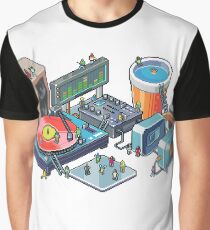 Pixel music party Graphic T-Shirt