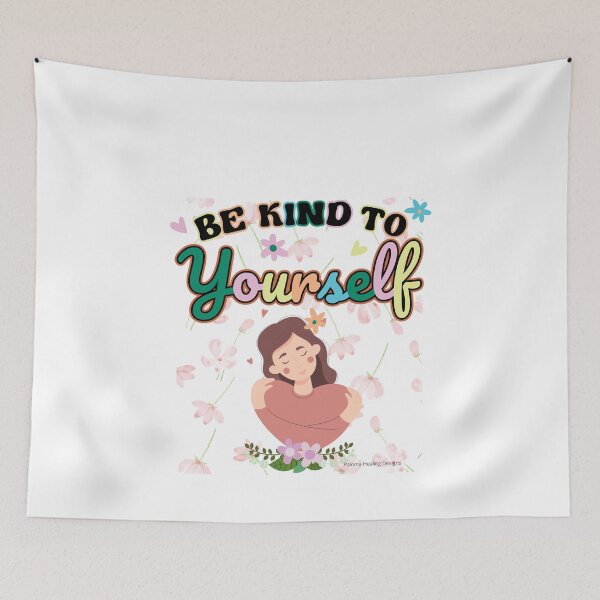 Item preview, Be kind to yourself slogan,muticolored designed and sold by PalomaHealing24.