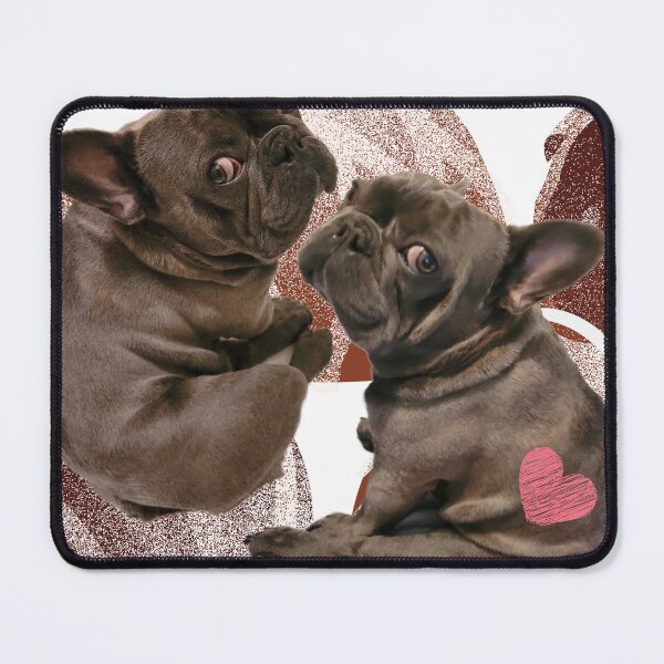 Item preview, Puppy Love - Sweet Frenchies with Chocolate Background designed and sold by Swaggaville.