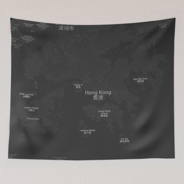 Item preview, Hong Kong Map designed and sold by kapiks.