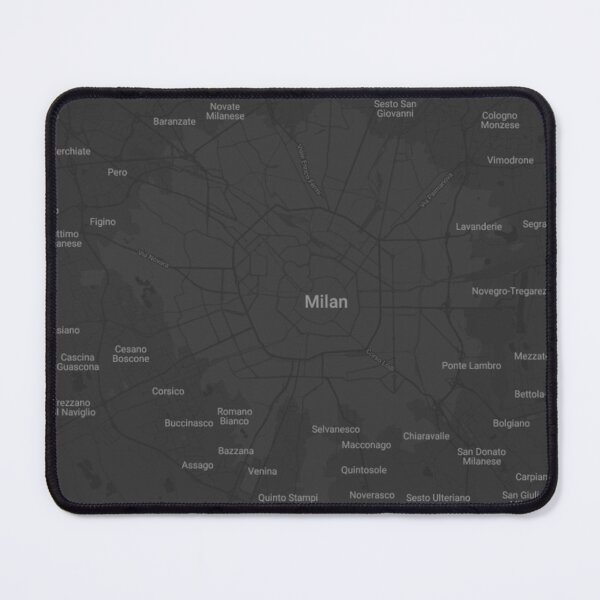 Aperçu de l'œuvre Carte de Milan créée et vendue par kapiks.