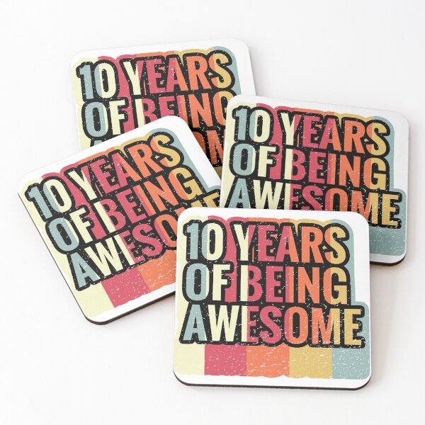 Item preview, 10 Years Of Being Awesome- 10th Birthday Gift Ideas For Kids designed and sold by Assla ⭐⭐⭐⭐⭐.
