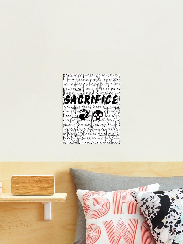 Sacrifice definition MTG T-Shirt Red and Black Pips 