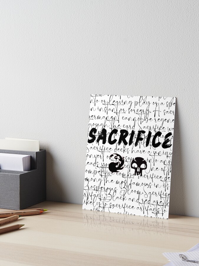 Sacrifice definition MTG T-Shirt Red and Black Pips 