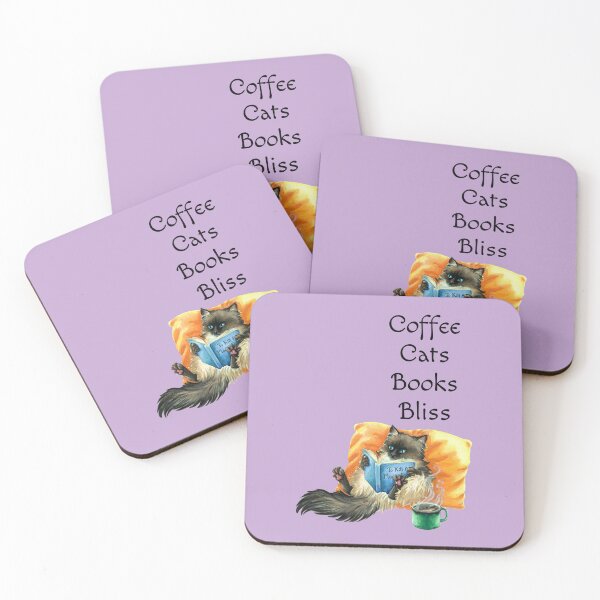 Item preview, Coffee Cats Books Bliss 2 designed and sold by Margaret Ashenbach.