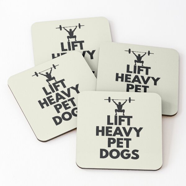 Item preview, funny dog shirt for people who love weight lifting, Lift Heavy Pet Dog funny dog sayings for dog owners designed and sold by randomdogshirt.