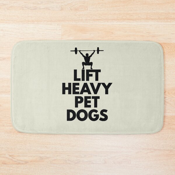Item preview, funny dog shirt for people who love weight lifting, Lift Heavy Pet Dog funny dog sayings for dog owners designed and sold by randomdogshirt.