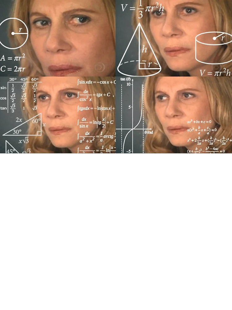 Confused Math Woman 59.94 FPS, Math Lady / Confused Lady