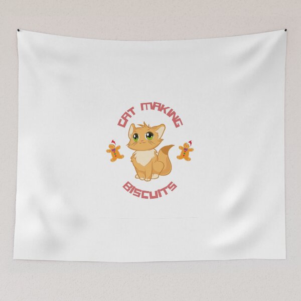 Item preview, cat making biscuits designed and sold by PaulGoldStore.