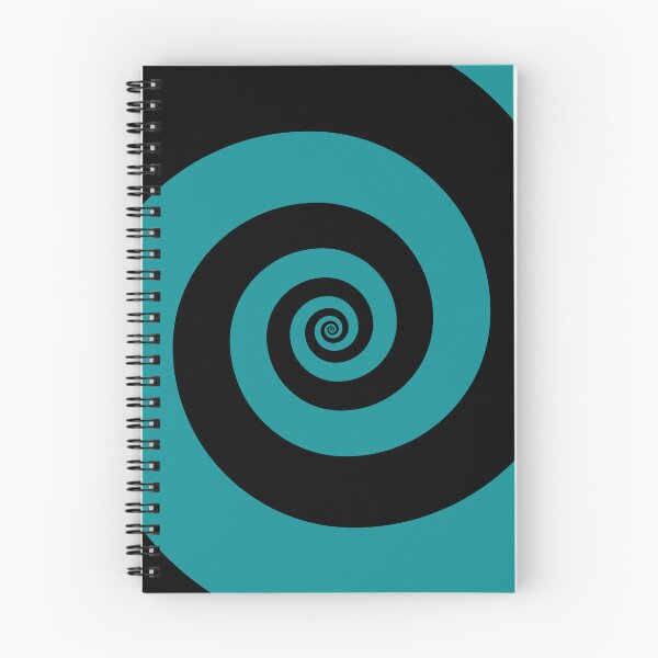 Item preview, Teal and Black Spiral designed and sold by Sparkle-Moth.