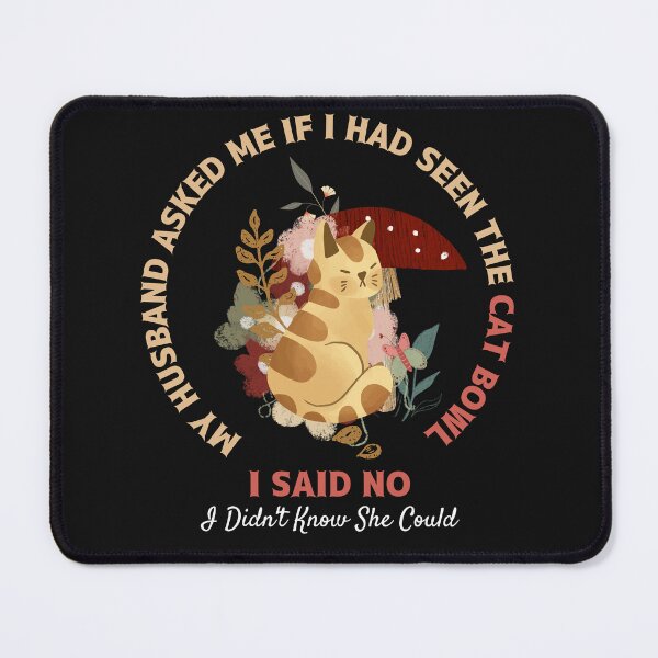 Item preview, Cat Bowl Dad Joke designed and sold by Poonam Shinde.
