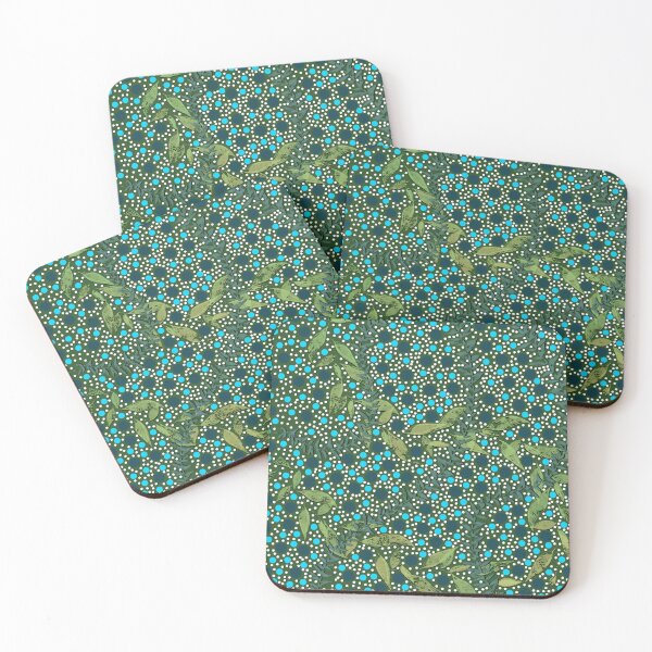Item preview, Polka Dot Leaves Pattern designed and sold by cylinamoravy.