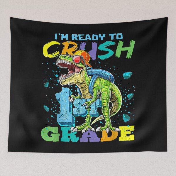 Item preview, Im Ready To Crush 1st Grade T Rex Dinosaur Back to School For Boys  designed and sold by anes18.