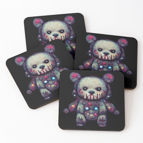Item preview, Zombie Creepy Kawaii Teddy Bear 3 designed and sold by MythicPrompts.