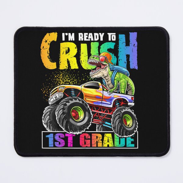 Item preview, Crush 1st Grade Dinosaur Monster Truck Back to School For Boys designed and sold by anes18.