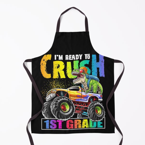 Item preview, Crush 1st Grade Dinosaur Monster Truck Back to School For Boys designed and sold by anes18.