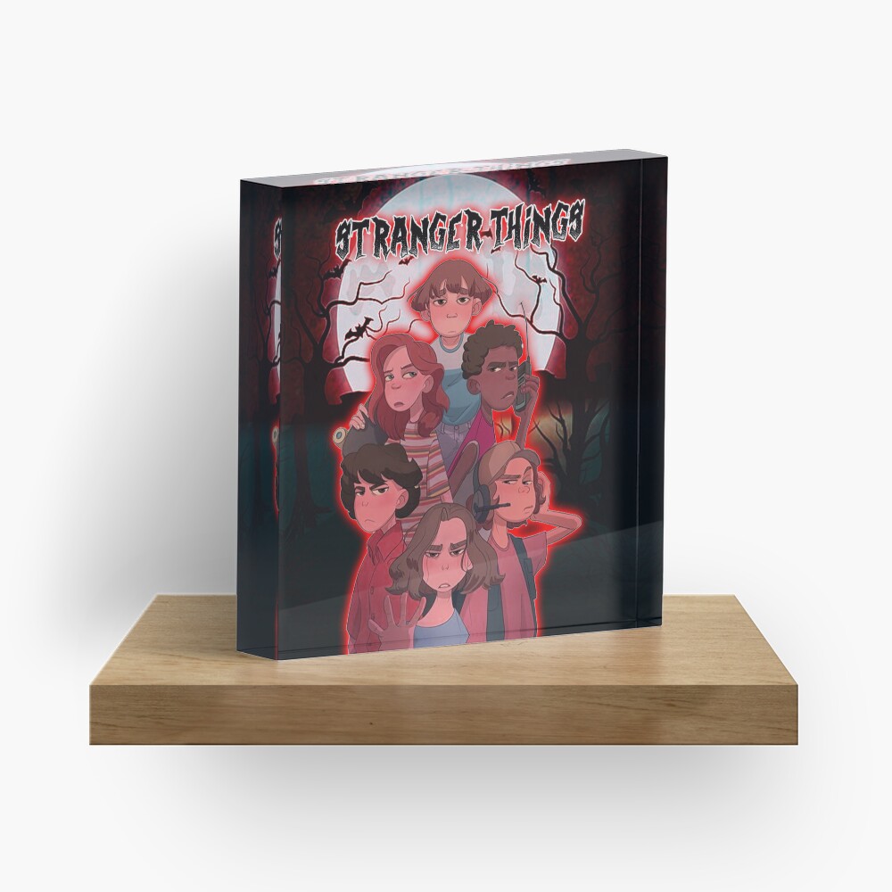 Stranger Things Merch Fanart Acrylic Block