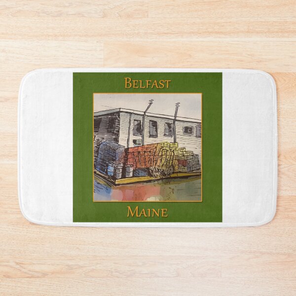 Item preview, Lobster traps sitting on the dock in Belfast Maine - WelshDesigns designed and sold by welshdesigns.