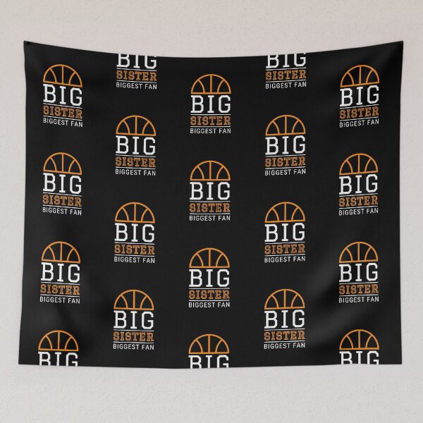 Item preview, Big Sister Biggest Fan Basketball, Basketball Sister, Basketball Sis, Cheer Basketball Family designed and sold by singRsong.