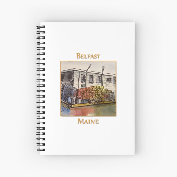 Item preview, Lobster traps sitting on the dock in Belfast Maine - WelshDesigns designed and sold by welshdesigns.