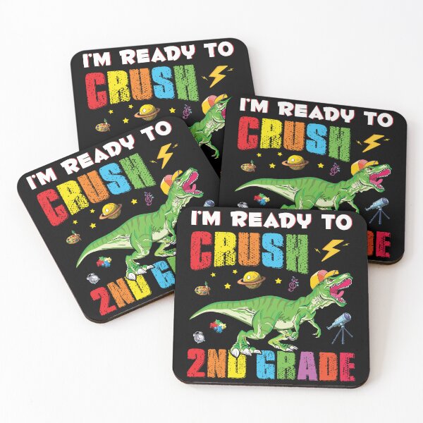 Item preview, I'm Ready To Crush 2nd Grade Shirt Funny trex Dinosaur Kids designed and sold by CREATIVE-TEE.