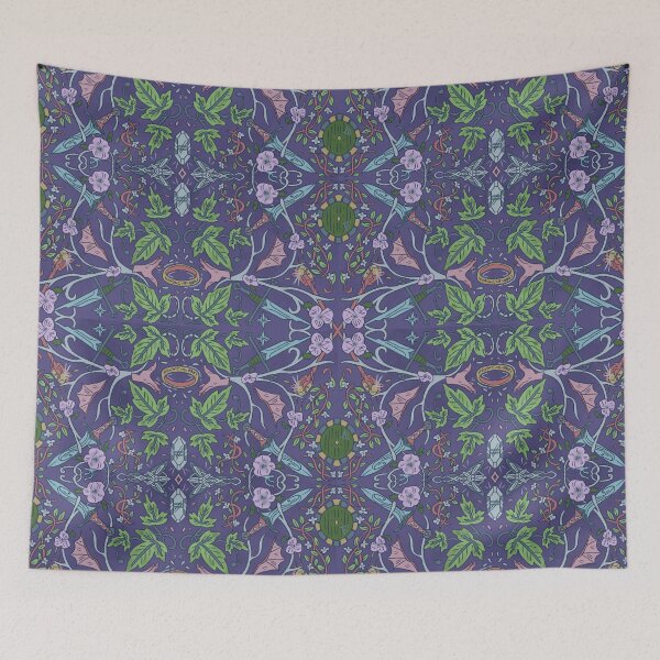 Item preview, morris-inspired middle earth designed and sold by tilbobagginsart.