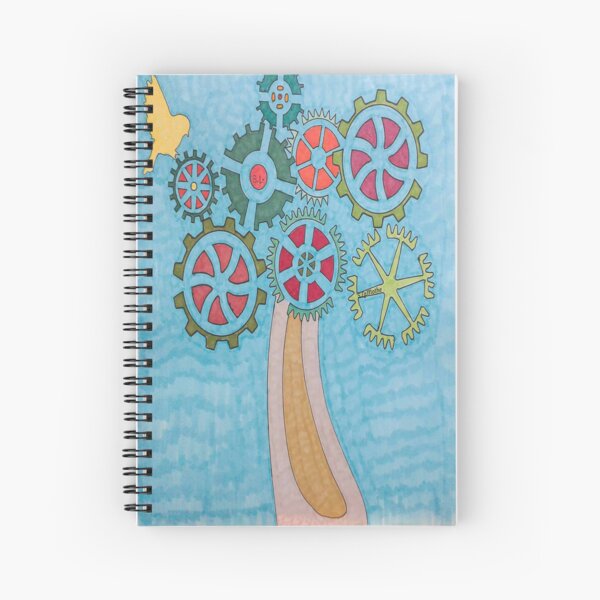 Fall Gear Spiral Notebook
