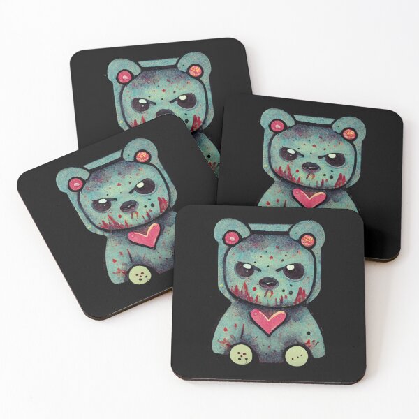 Item preview, Zombie Creepy Kawaii Teddy Bear 6 designed and sold by MythicPrompts.