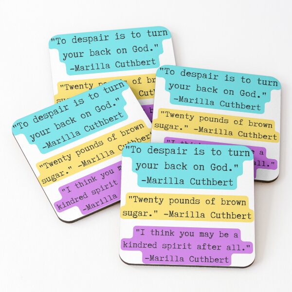 Item preview, Anne of Green Gables | Marilla Cuthbert Quotes | Yellow, Purple, and Teal designed and sold by WordsToArt.