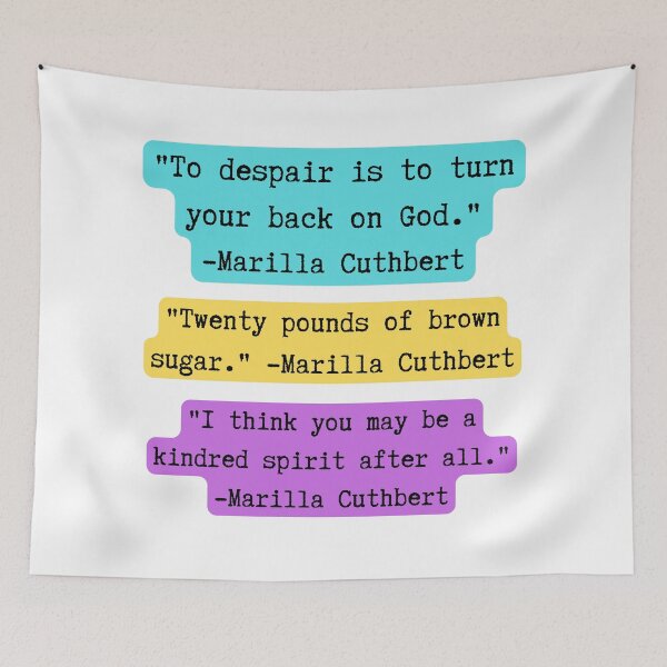 Item preview, Anne of Green Gables | Marilla Cuthbert Quotes | Yellow, Purple, and Teal designed and sold by WordsToArt.