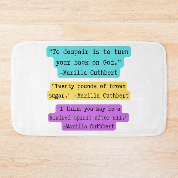 Item preview, Anne of Green Gables | Marilla Cuthbert Quotes | Yellow, Purple, and Teal designed and sold by WordsToArt.