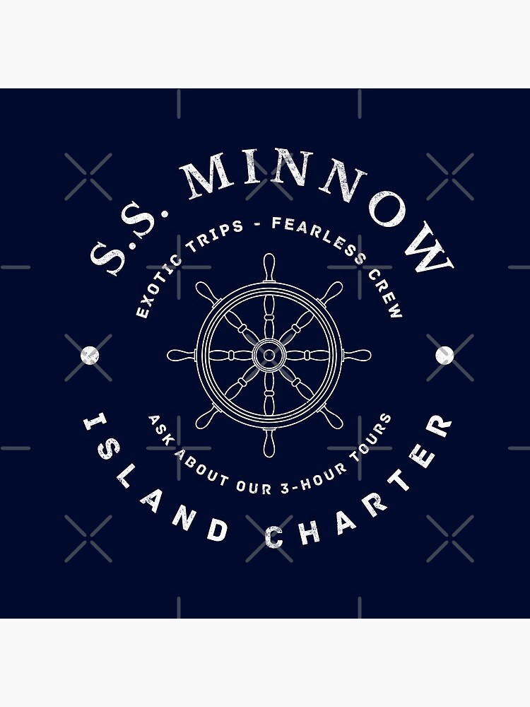 Thumbnail 5 of 5, Coasters (Set of 4), S.S. Minnow Island Charter - modern vintage logo designed and sold by Primotees.