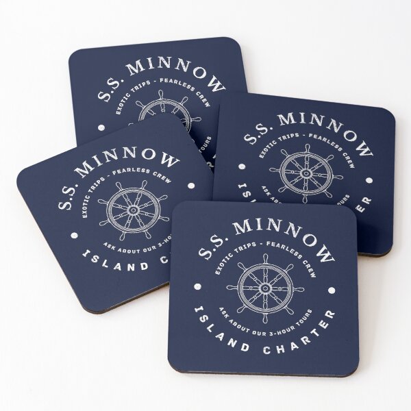 Aperçu de l'œuvre Charte de l'île S.S. Minnow - logo vintage moderne créée et vendue par Primotees.