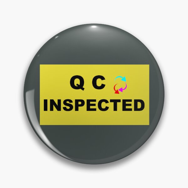 Item preview, QC INSPECTED sign design designed and sold by lobodelnoir.