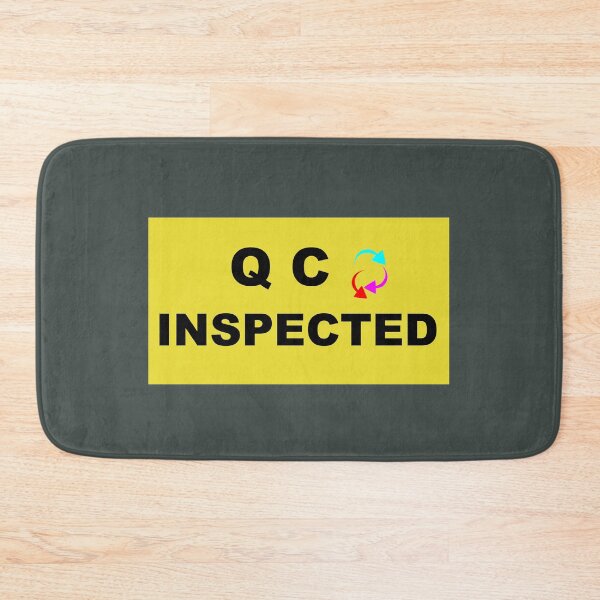 Item preview, QC INSPECTED sign design  designed and sold by lobodelnoir.