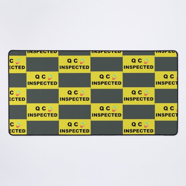 Item preview, QC INSPECTED sign design designed and sold by lobodelnoir.