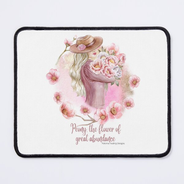 Item preview, Peony abundance, lady with hat designed and sold by PalomaHealing24.