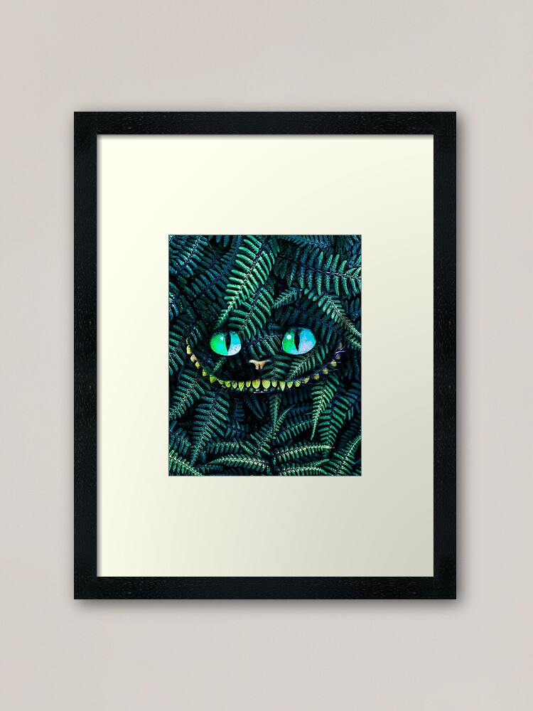Cheshire Cat Print Cheshire Cat Poster Cheshire Cat Wall Art Alice In Wonderland Prints Wall Decor Alice Prints Framed Art Print By Raecreations Redbubble