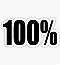 100 Percent Sticker