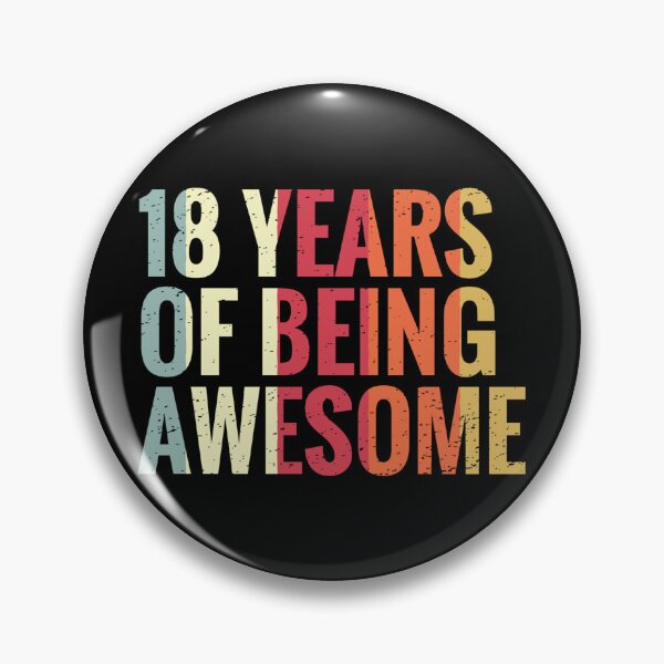 Item preview, 18 Years Of Being Awesome - 18th Birthday Gift Ideas designed and sold by Assla ⭐⭐⭐⭐⭐.