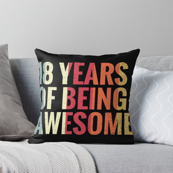 Item preview, 18 Years Of Being Awesome - 18th Birthday Gift Ideas designed and sold by Assla ⭐⭐⭐⭐⭐.