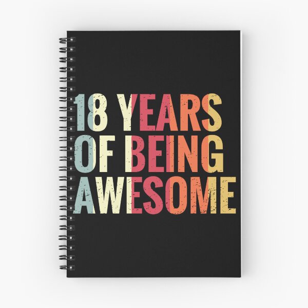 Item preview, 18 Years Of Being Awesome - 18th Birthday Gift Ideas designed and sold by Assla ⭐⭐⭐⭐⭐.