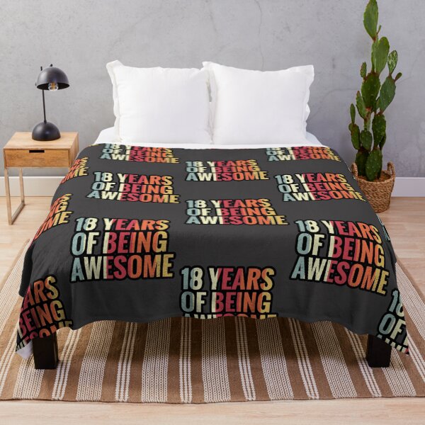 Item preview, 18 Years Of Being Awesome - 18th Birthday Gift Ideas designed and sold by Assla ⭐⭐⭐⭐⭐.