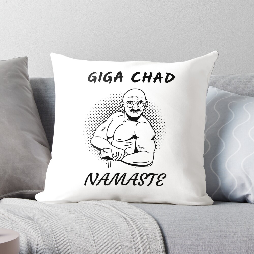 Giga Chad Face, Namaste (Giga Chad Meme) Sticker by LaShantinPTY507