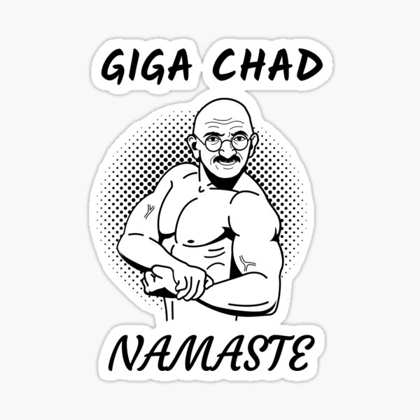 Giga Chad Meme Decal Sticker Chad Thundercock Meme Sticker Meme Gifts -   Finland