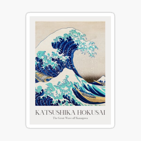 Item preview, The Great Wave Off Kanagawa by Katsushika Hokusai designed and sold by evermore-design.